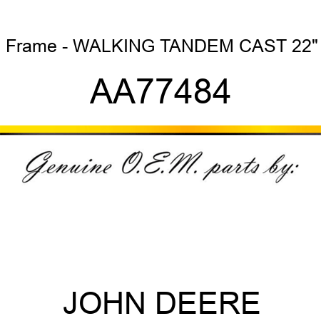 Frame - WALKING TANDEM, CAST 22