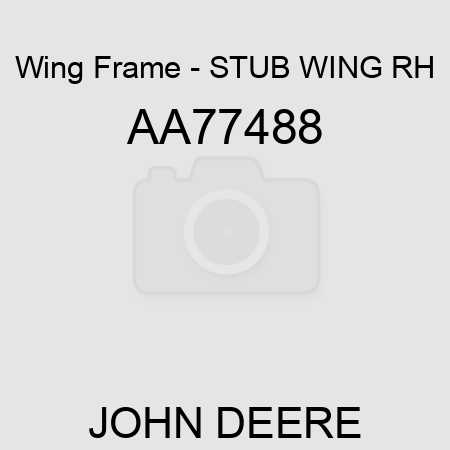 Wing Frame - STUB WING, RH AA77488