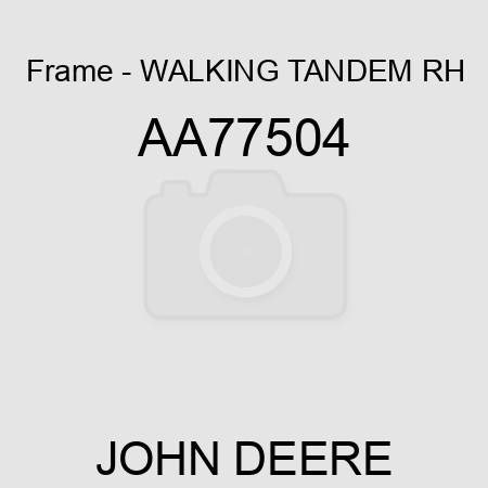 Frame - WALKING TANDEM, RH AA77504