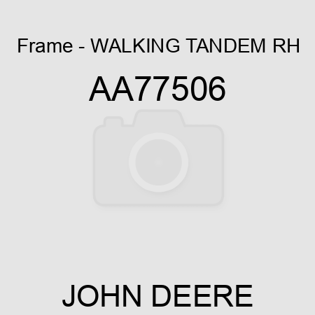 Frame - WALKING TANDEM, RH AA77506