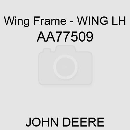 Wing Frame - WING, LH AA77509