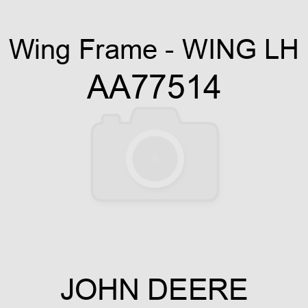 Wing Frame - WING, LH AA77514