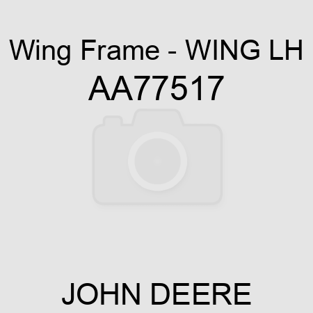 Wing Frame - WING, LH AA77517