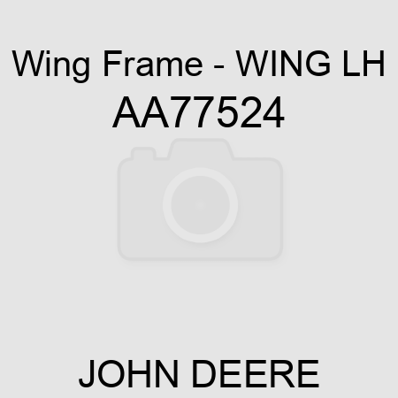 Wing Frame - WING, LH AA77524