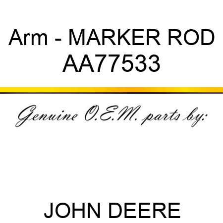 Arm - MARKER ROD AA77533