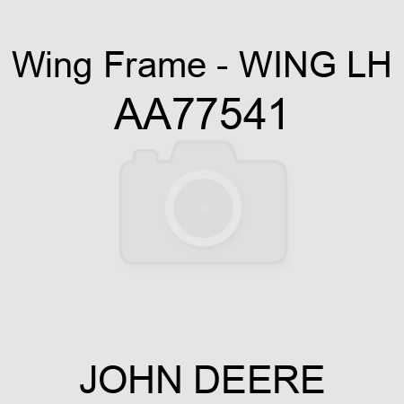 Wing Frame - WING, LH AA77541