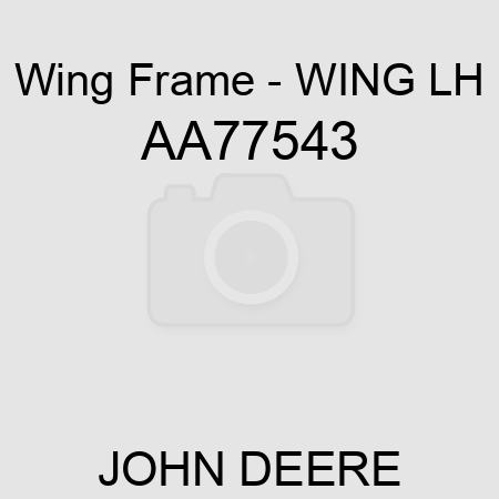 Wing Frame - WING, LH AA77543