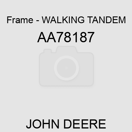 Frame - WALKING TANDEM AA78187