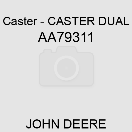 Caster - CASTER, DUAL AA79311