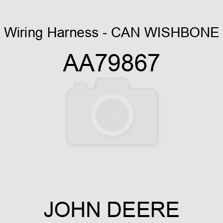 Wiring Harness - CAN WISHBONE AA79867