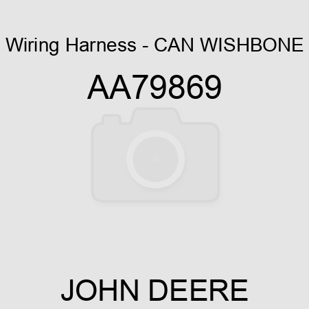 Wiring Harness - CAN WISHBONE AA79869