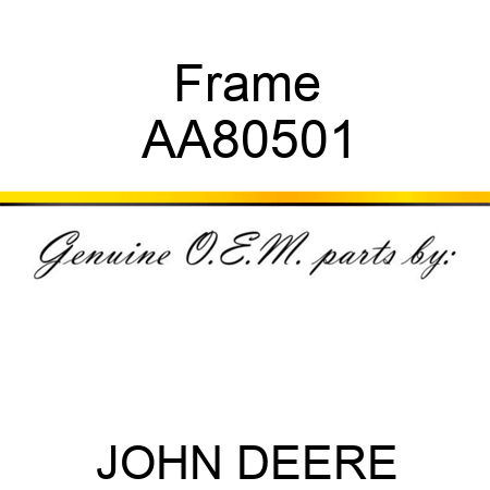 Frame AA80501