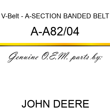 V-Belt - A-SECTION BANDED BELT A-A82/04