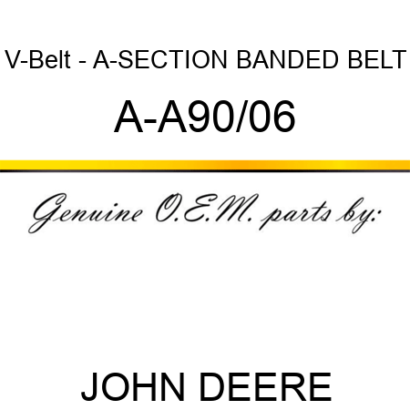 V-Belt - A-SECTION BANDED BELT A-A90/06