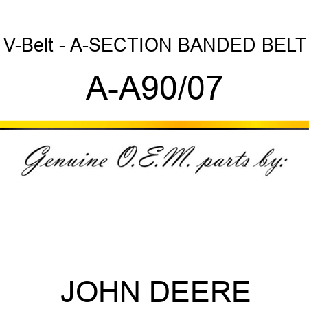 V-Belt - A-SECTION BANDED BELT A-A90/07
