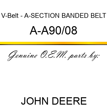 V-Belt - A-SECTION BANDED BELT A-A90/08