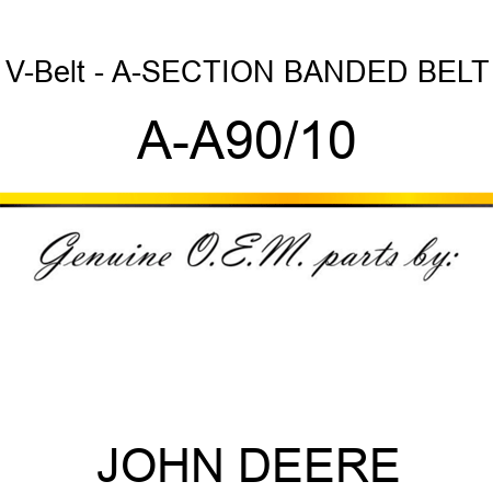 V-Belt - A-SECTION BANDED BELT A-A90/10