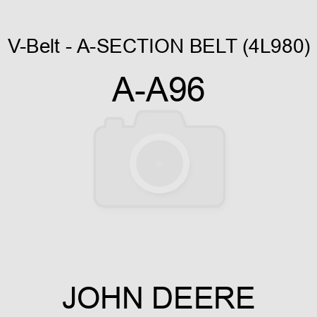 V-Belt - A-SECTION BELT (4L980) A-A96