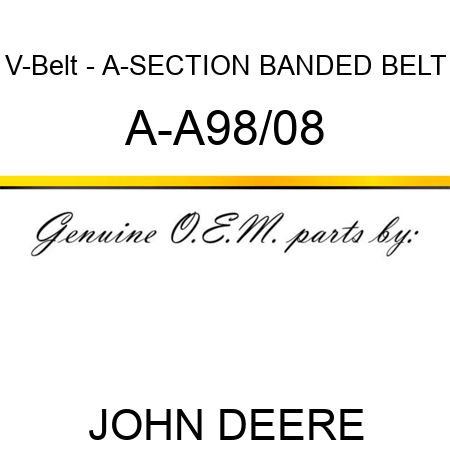 V-Belt - A-SECTION BANDED BELT A-A98/08