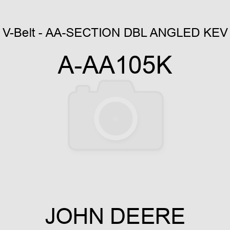 V-Belt - AA-SECTION DBL ANGLED KEV A-AA105K