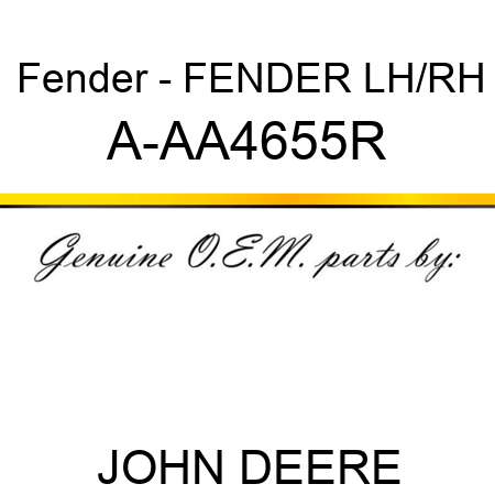 Fender - FENDER, LH/RH A-AA4655R