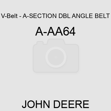V-Belt - A-SECTION DBL ANGLE BELT A-AA64