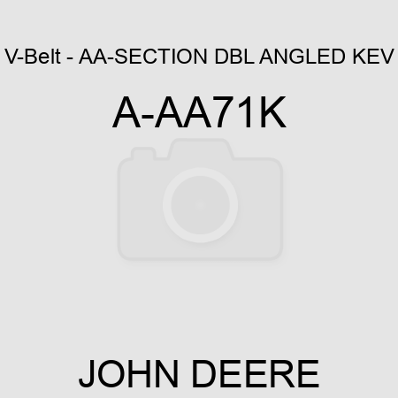 V-Belt - AA-SECTION DBL ANGLED KEV A-AA71K