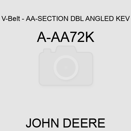V-Belt - AA-SECTION DBL ANGLED KEV A-AA72K