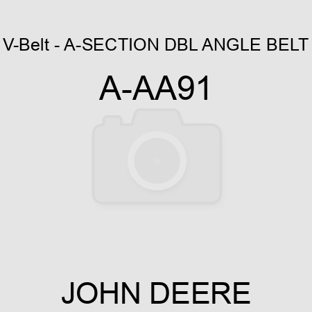 V-Belt - A-SECTION DBL ANGLE BELT A-AA91