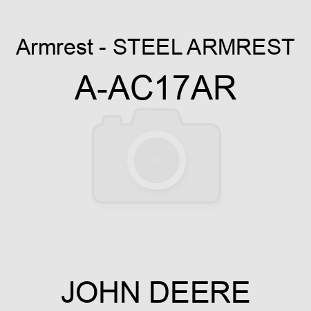 Armrest - STEEL ARMREST A-AC17AR
