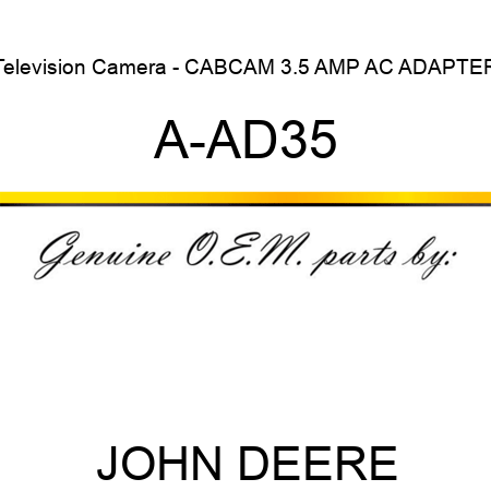 Television Camera - CABCAM 3.5 AMP AC ADAPTER A-AD35