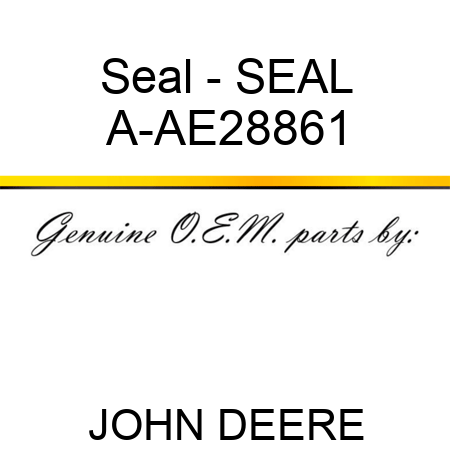 Seal - SEAL A-AE28861