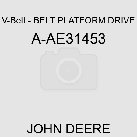 V-Belt - BELT, PLATFORM DRIVE A-AE31453