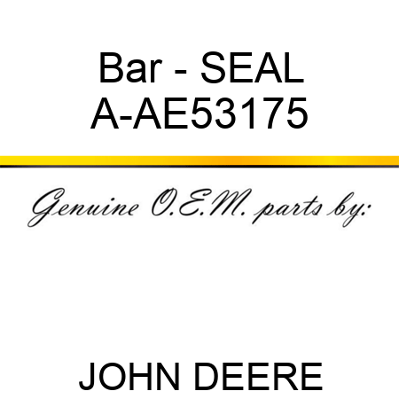 Bar - SEAL A-AE53175