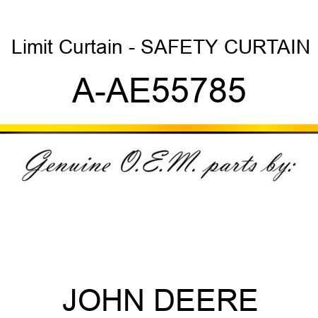 Limit Curtain - SAFETY CURTAIN A-AE55785