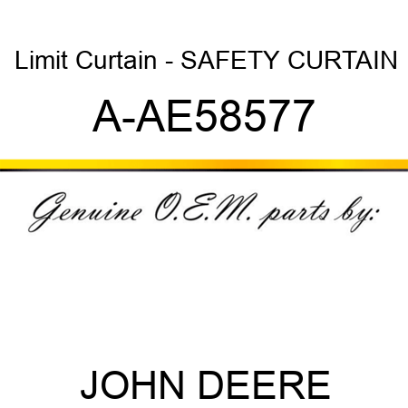 Limit Curtain - SAFETY CURTAIN A-AE58577