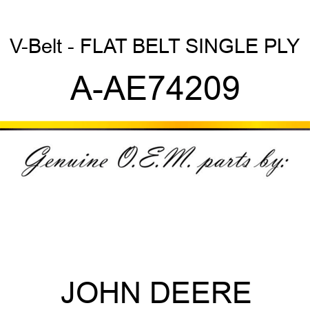 V-Belt - FLAT BELT SINGLE PLY A-AE74209