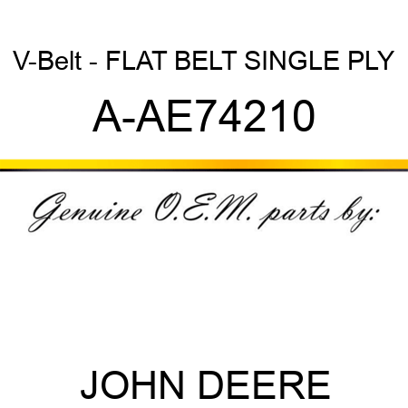 V-Belt - FLAT BELT SINGLE PLY A-AE74210
