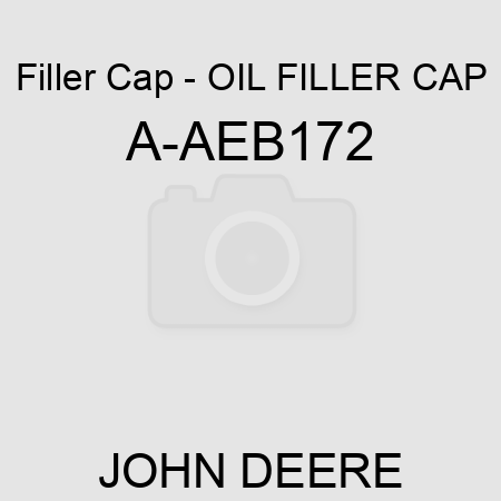 Filler Cap - OIL FILLER CAP A-AEB172