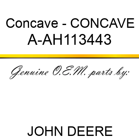 Concave - CONCAVE A-AH113443