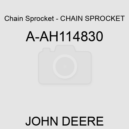 Chain Sprocket - CHAIN SPROCKET A-AH114830