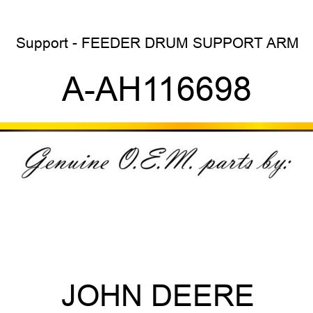 Support - FEEDER DRUM SUPPORT ARM A-AH116698