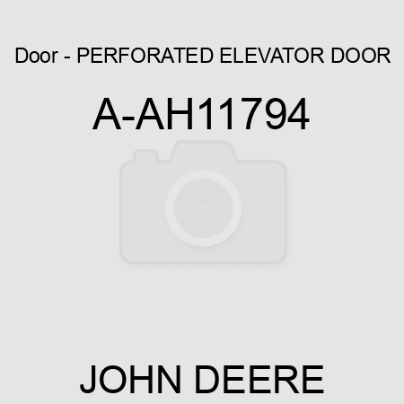 Door - PERFORATED ELEVATOR DOOR A-AH11794