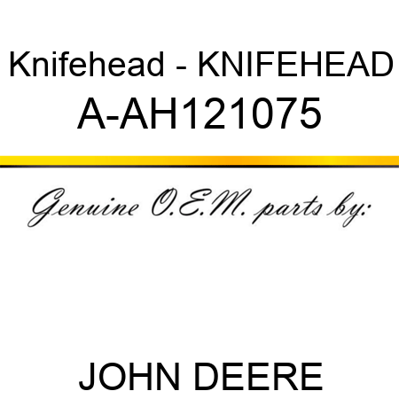 Knifehead - KNIFEHEAD A-AH121075