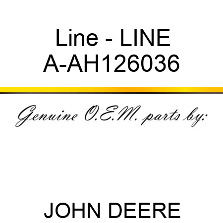 Line - LINE A-AH126036