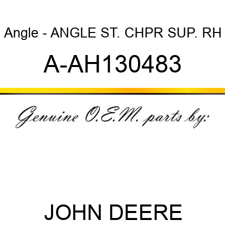 Angle - ANGLE, ST. CHPR SUP. RH A-AH130483
