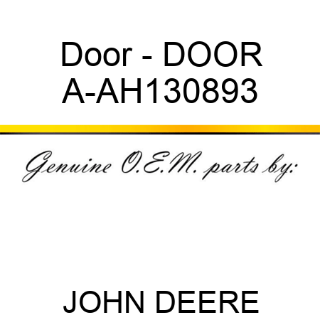 Door - DOOR A-AH130893
