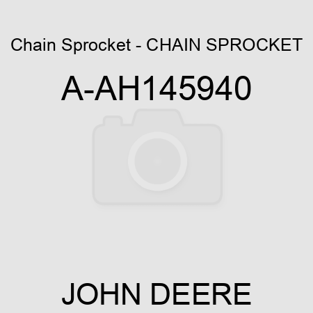Chain Sprocket - CHAIN SPROCKET A-AH145940
