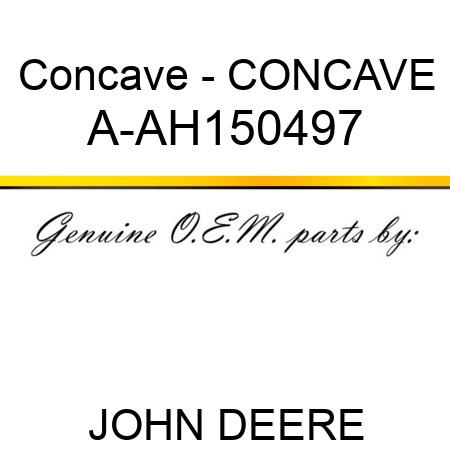 Concave - CONCAVE A-AH150497