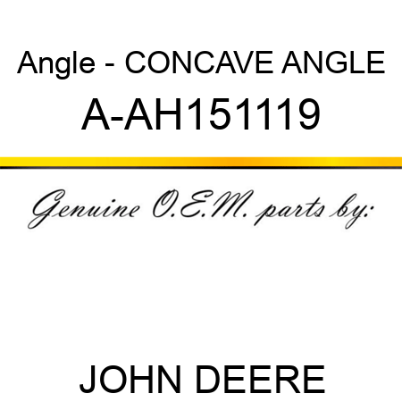 Angle - CONCAVE ANGLE A-AH151119